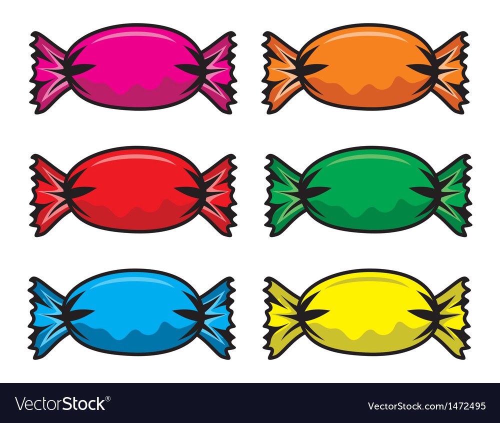 Candy set Royalty Free Vector Image - VectorStock