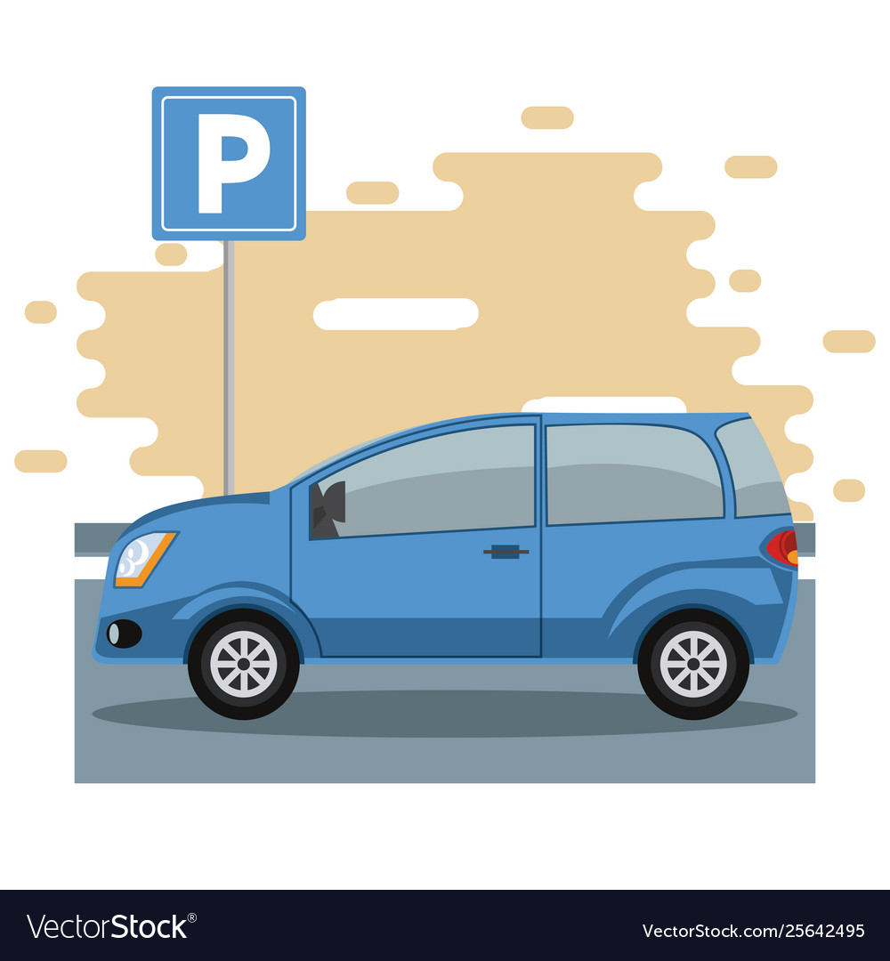 Car parking zone Royalty Free Vector Image - VectorStock