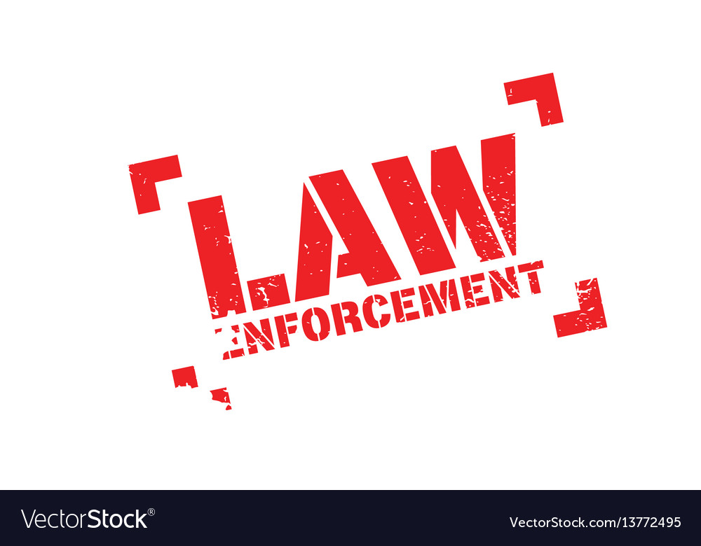 Law enforcement rubber stamp