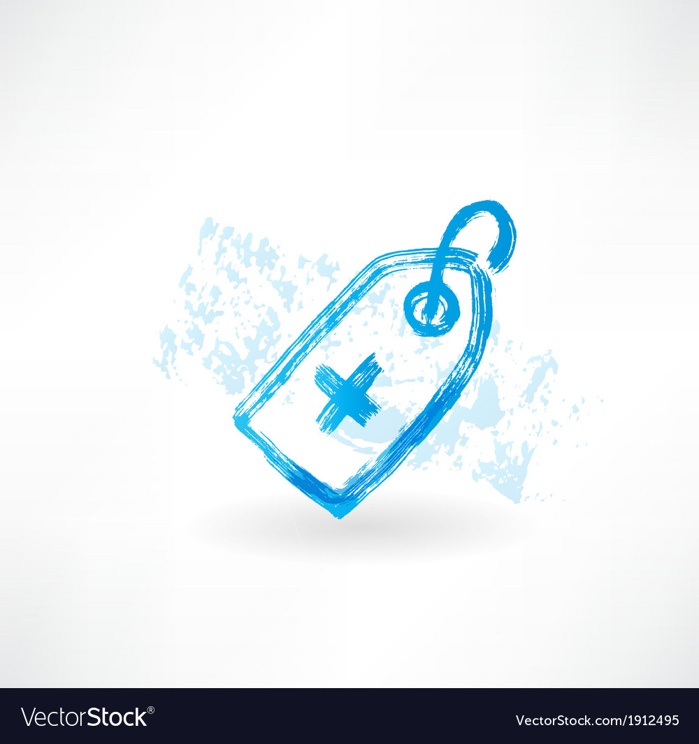 Medical grunge icon