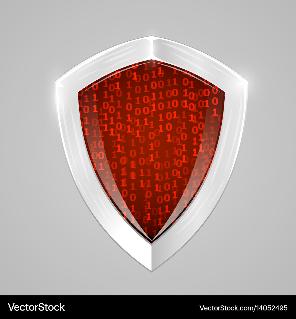 Security digital shield concept web security or Vector Image