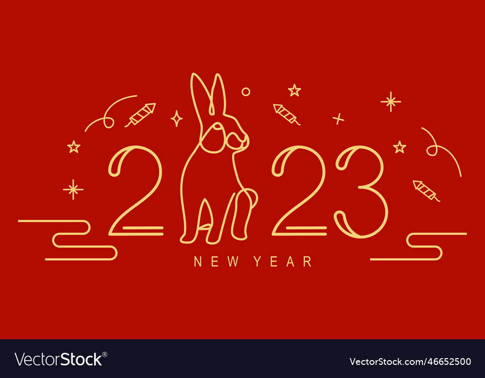 Chinese new year 2023 Royalty Free Vector Image