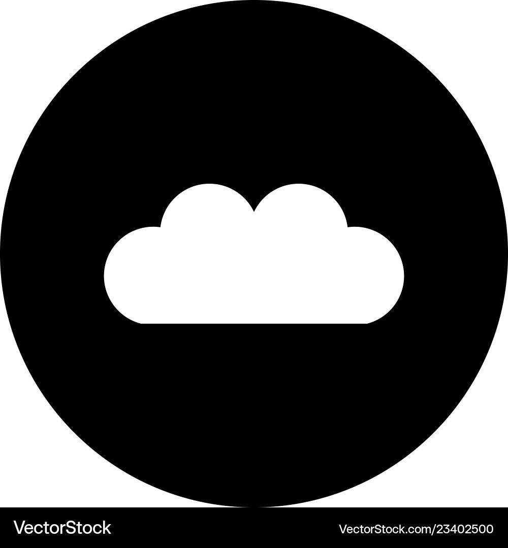 Cloud icon Royalty Free Vector Image - VectorStock