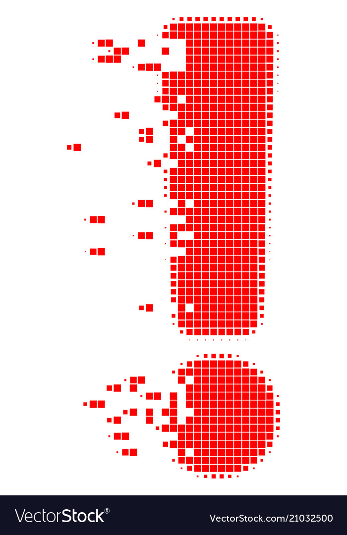 Auskundungszeichen gebrochen Pixel-Symbol