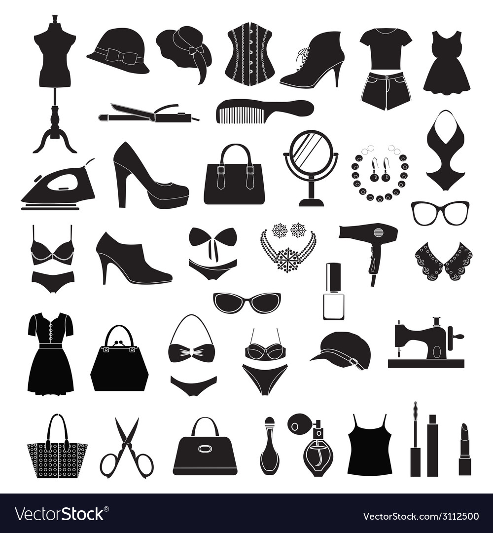 Women accessories Royalty Free Vector Image - VectorStock