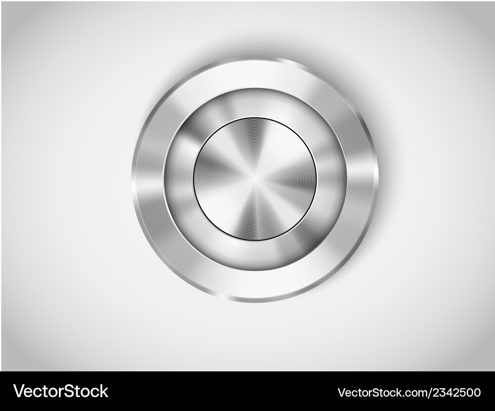 Metal buttons Royalty Free Vector Image - VectorStock