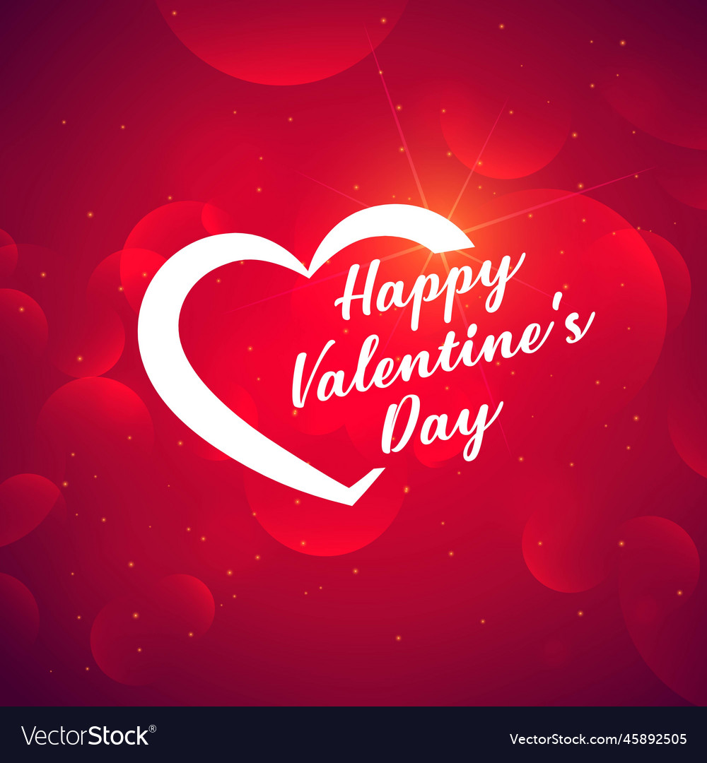 Beautiful hearts background for valentines day Vector Image