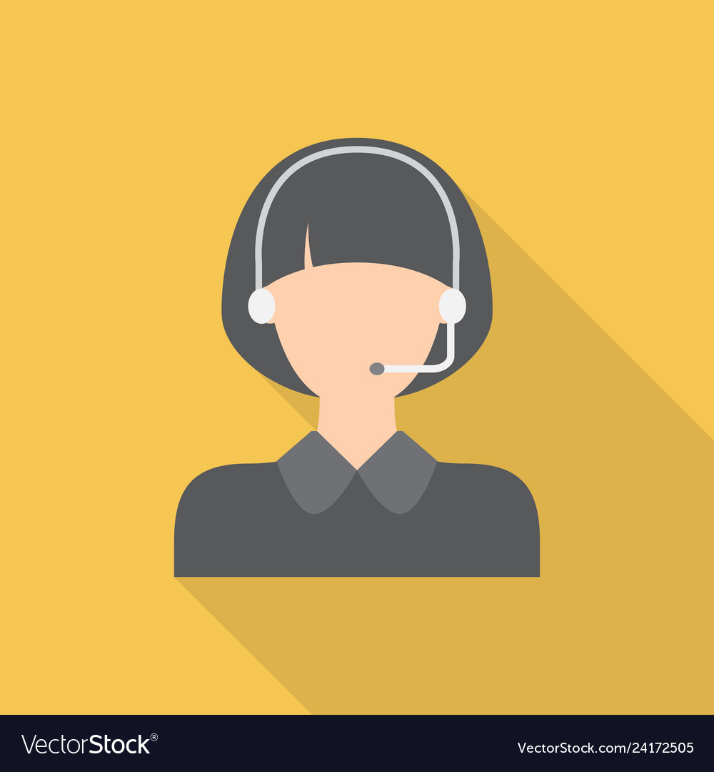 Operator icon set of great flat icons with style Vector Image