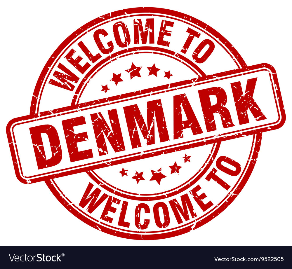 Welcome to denmark Royalty Free Vector Image - VectorStock