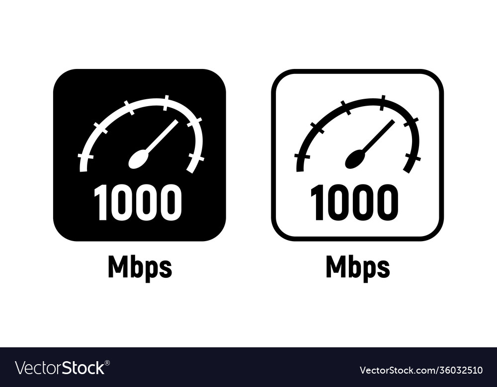 1000 Mbps Data Internet Symbol Digital Icon Vector Image 1000-mbps-data-internet-symbol-digital-icon-vector-image