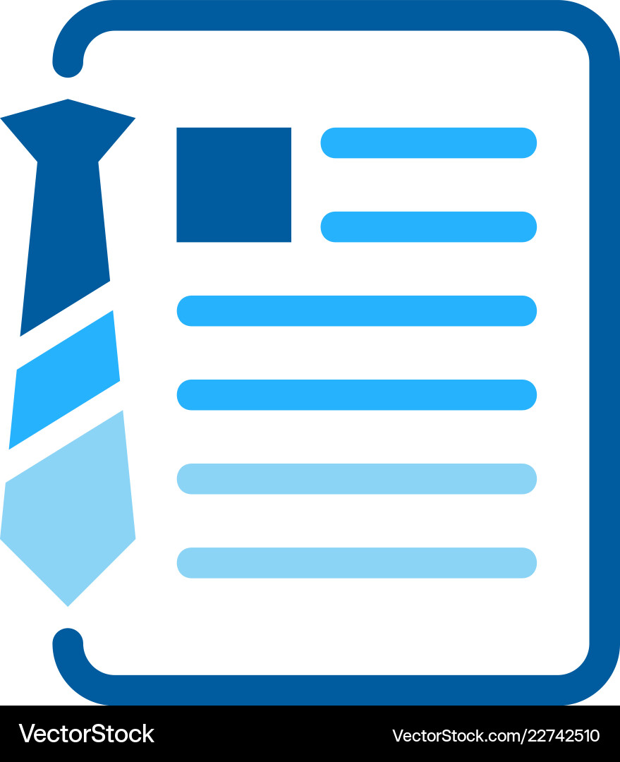 Document job logo icon design Royalty Free Vector Image