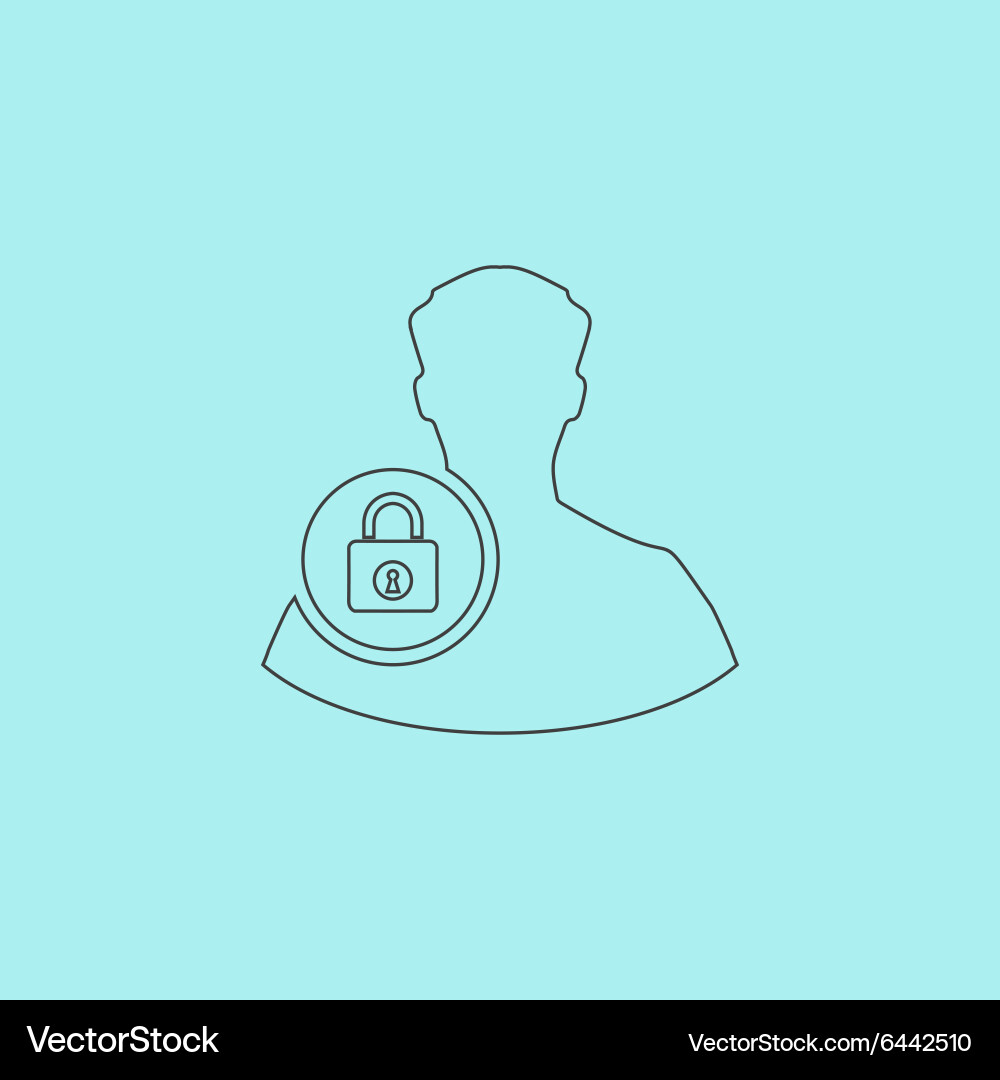 User login or authenticate icon Royalty Free Vector Image