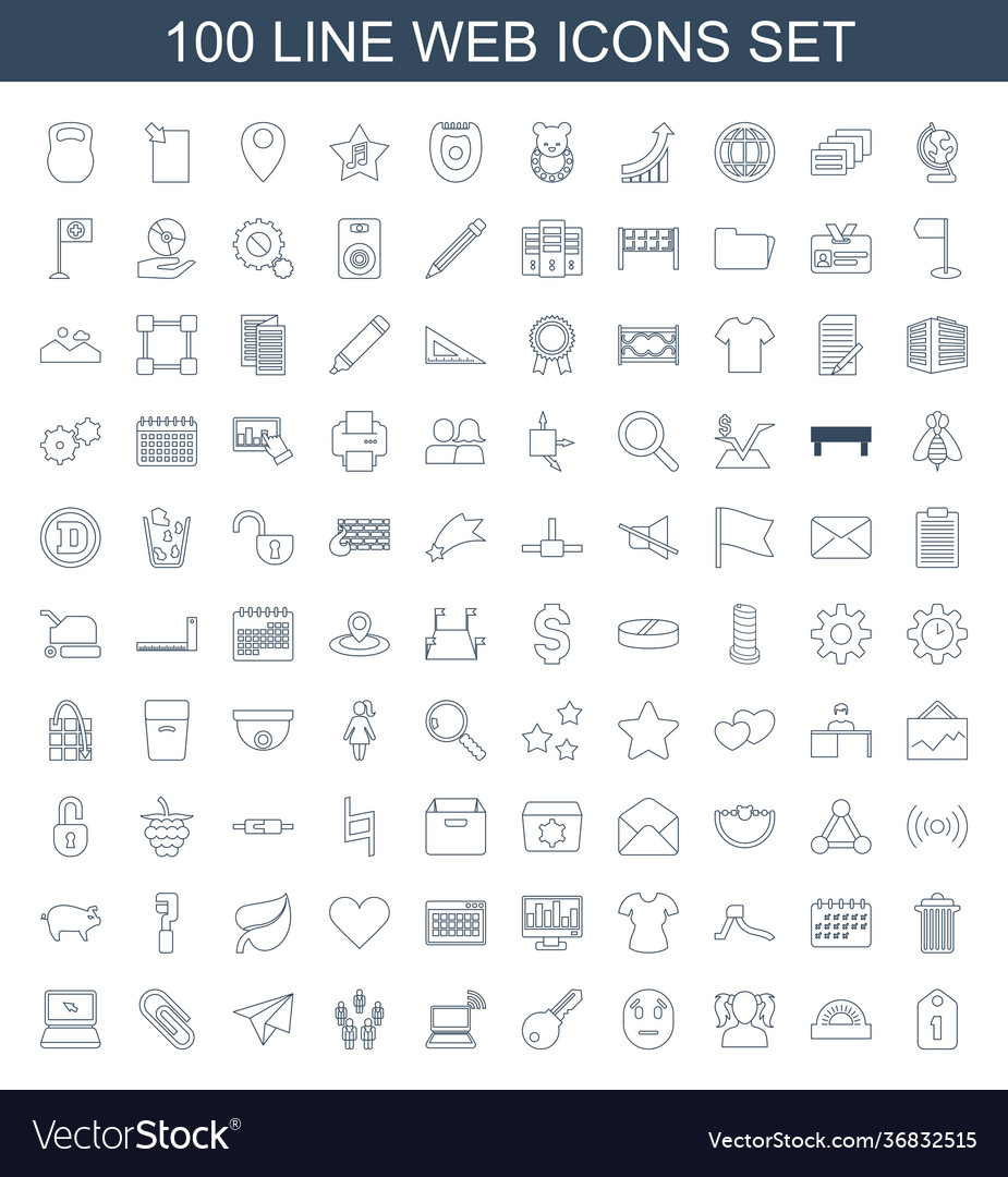 100 web icons