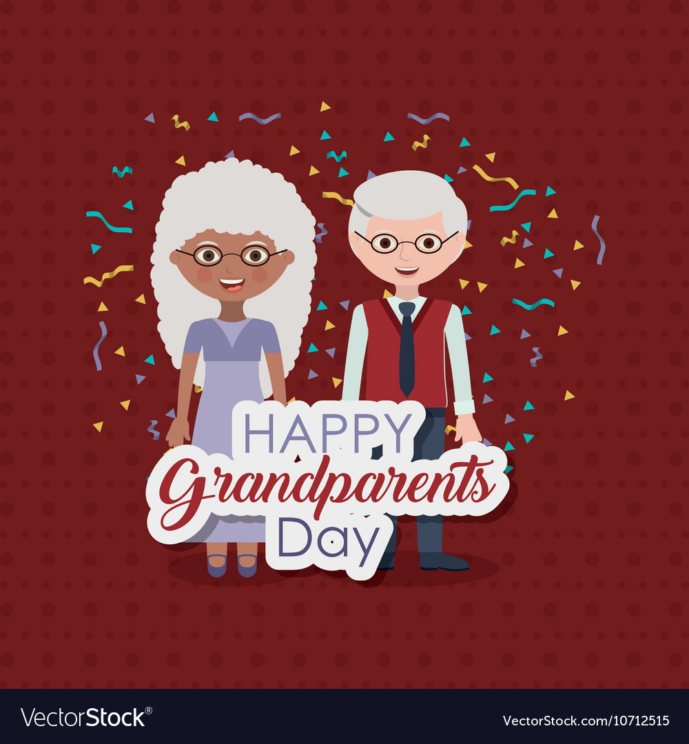 Couple of grandparents design Royalty Free Vector Image