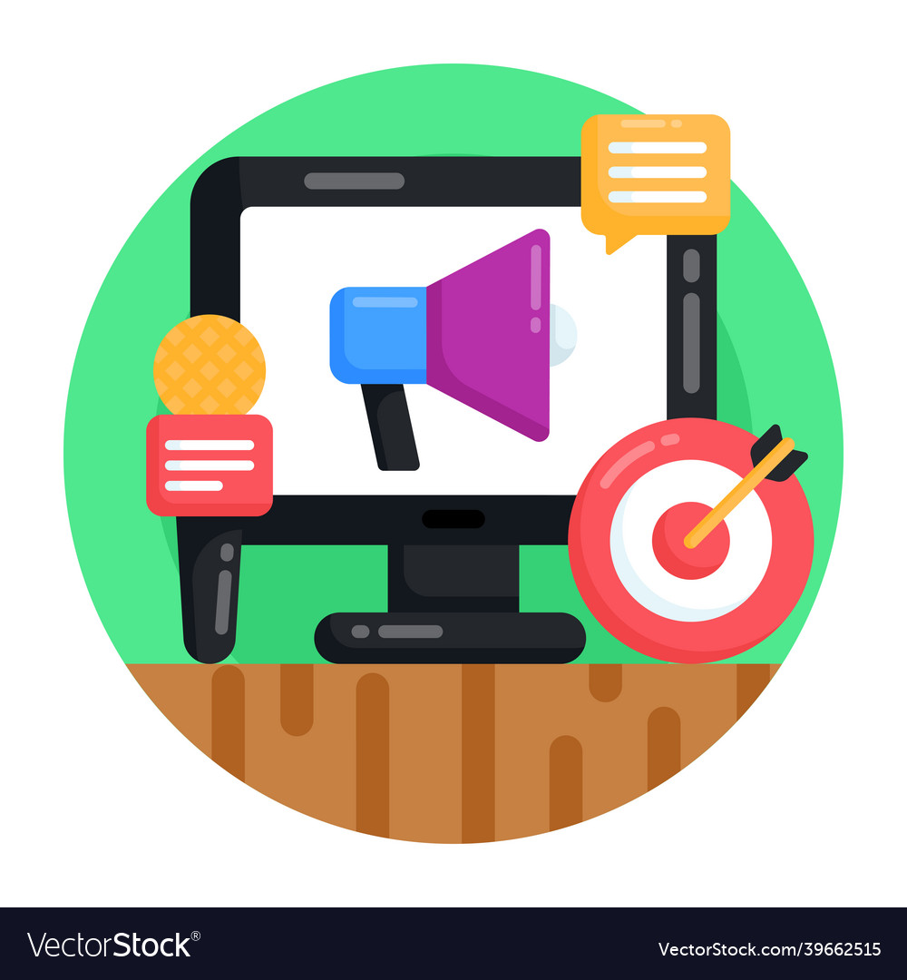 Online broadcast Royalty Free Vector Image VectorStock