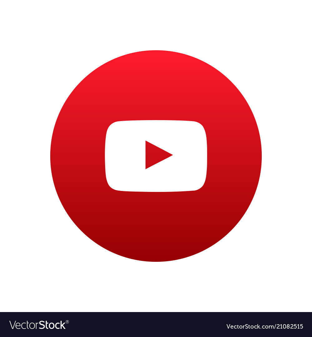 Youtube icon Royalty Free Vector Image - VectorStock