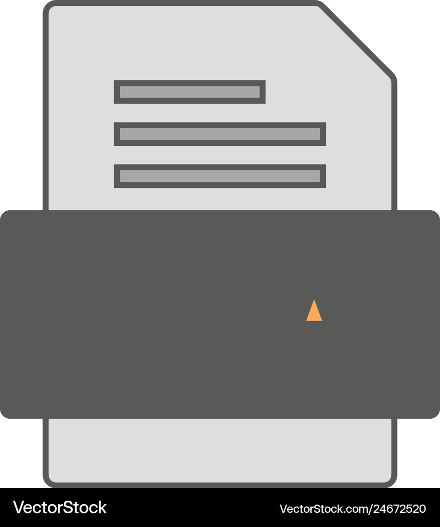 Cma file document icon Royalty Free Vector Image