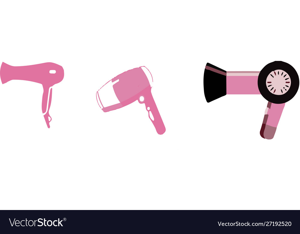 Hair dryer icon on white background Royalty Free Vector Hair dryer icon on white background Royalty Free Vector