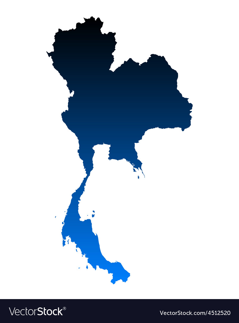 Map Thailand Royalty Free Vector Image Vectorstock