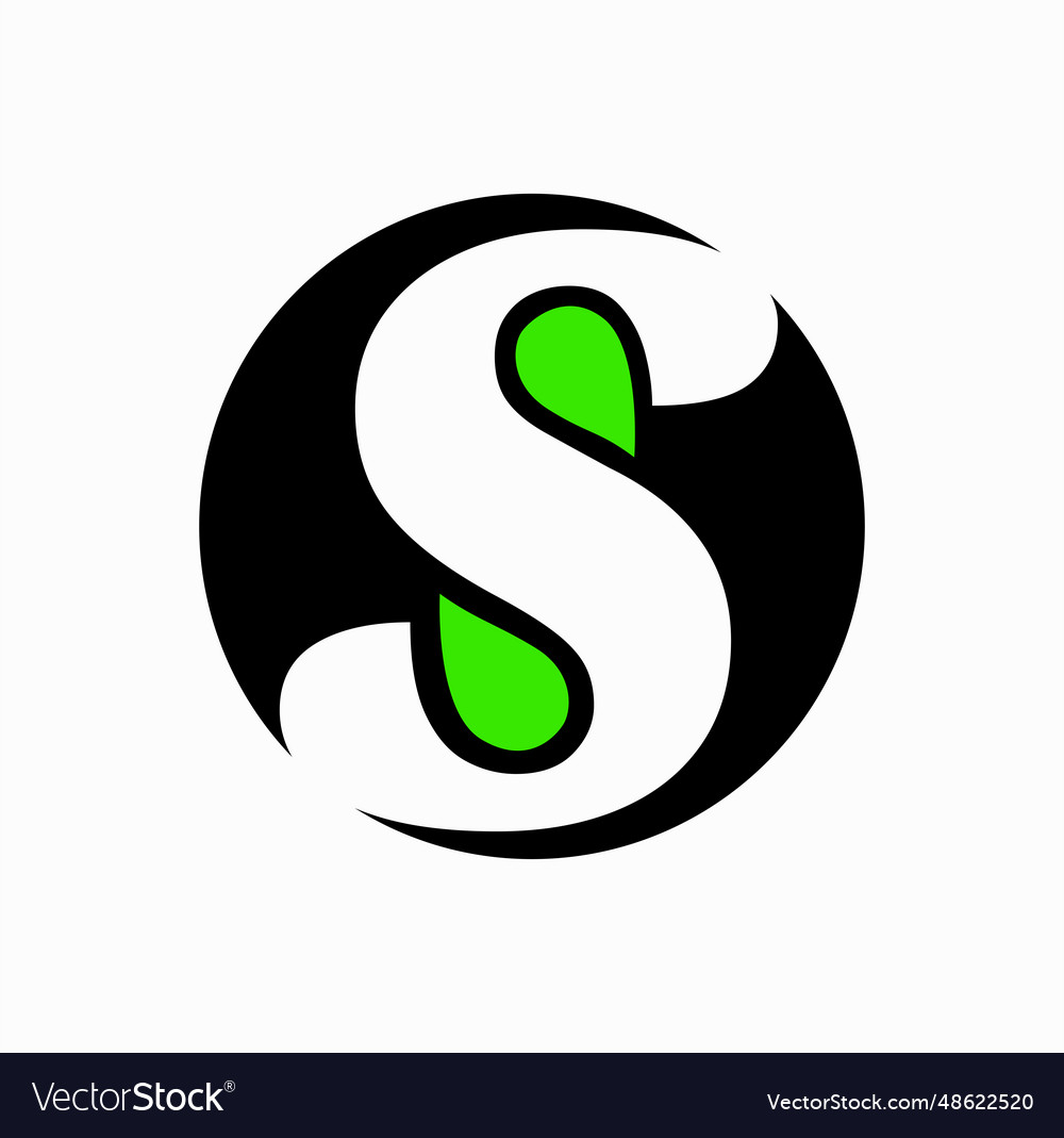 s-company-name-initial-letter-with-green-drop-icon