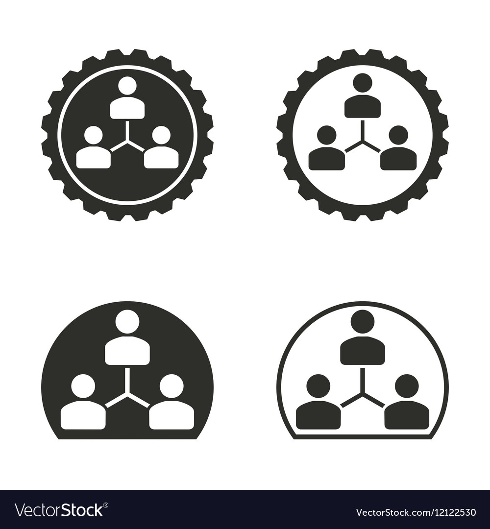 Human interaction icon set Royalty Free Vector Image