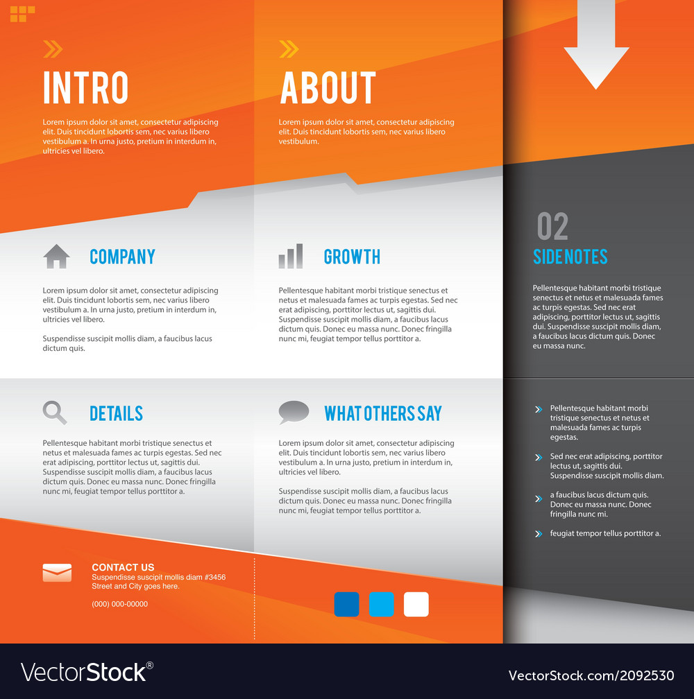 Modern and simple multipurpose design layout Vector Image