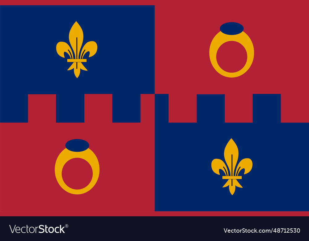 Montgomery county flag isolated Royalty Free Vector Image