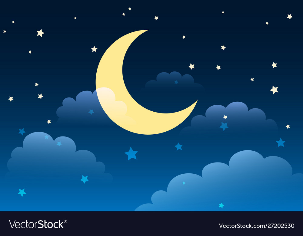 starry night background clipart