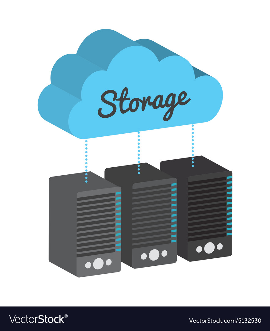 Storage device Royalty Free Vector Image - VectorStock