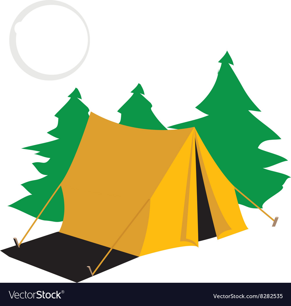 Camp Tent Royalty Free Vector Image - VectorStock