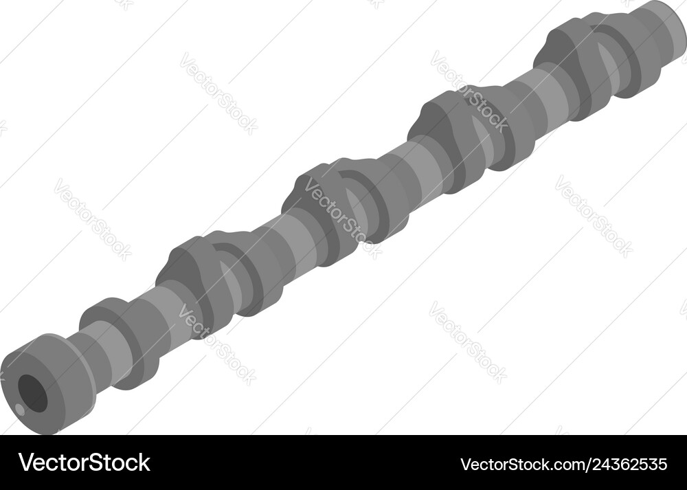 Car camshaft icon isometric style Royalty Free Vector Image