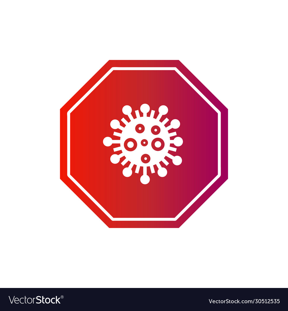 Corona virus sign and symbol design isolated Vector Image