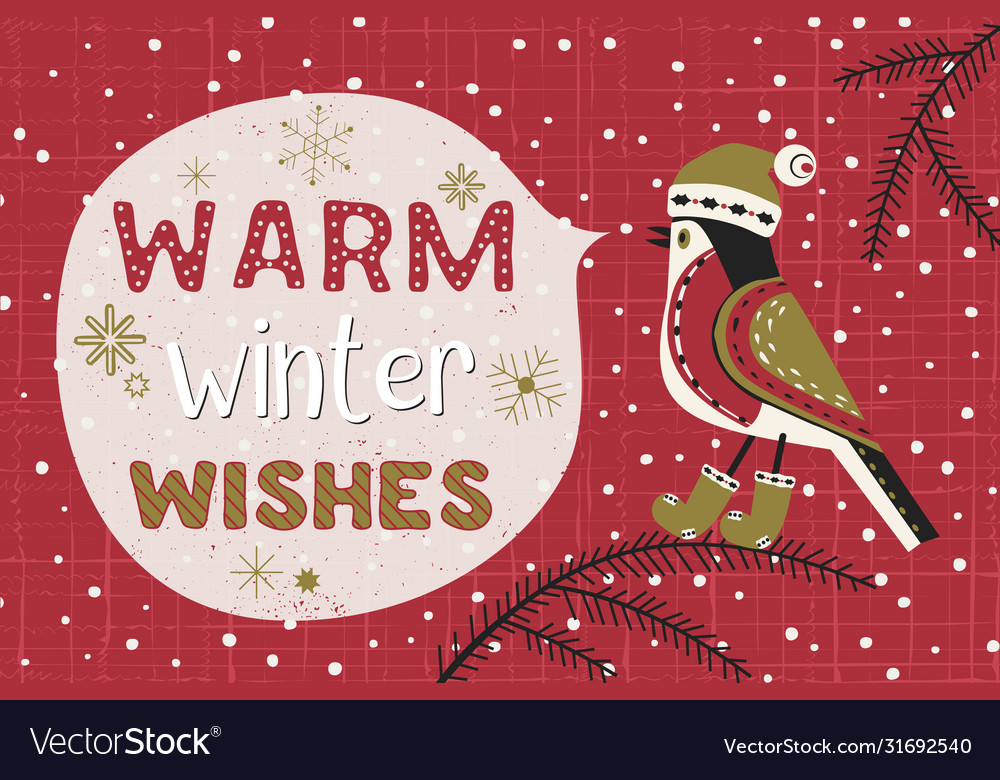 Fancy seasonal poster vector image Fancy seasonal poster