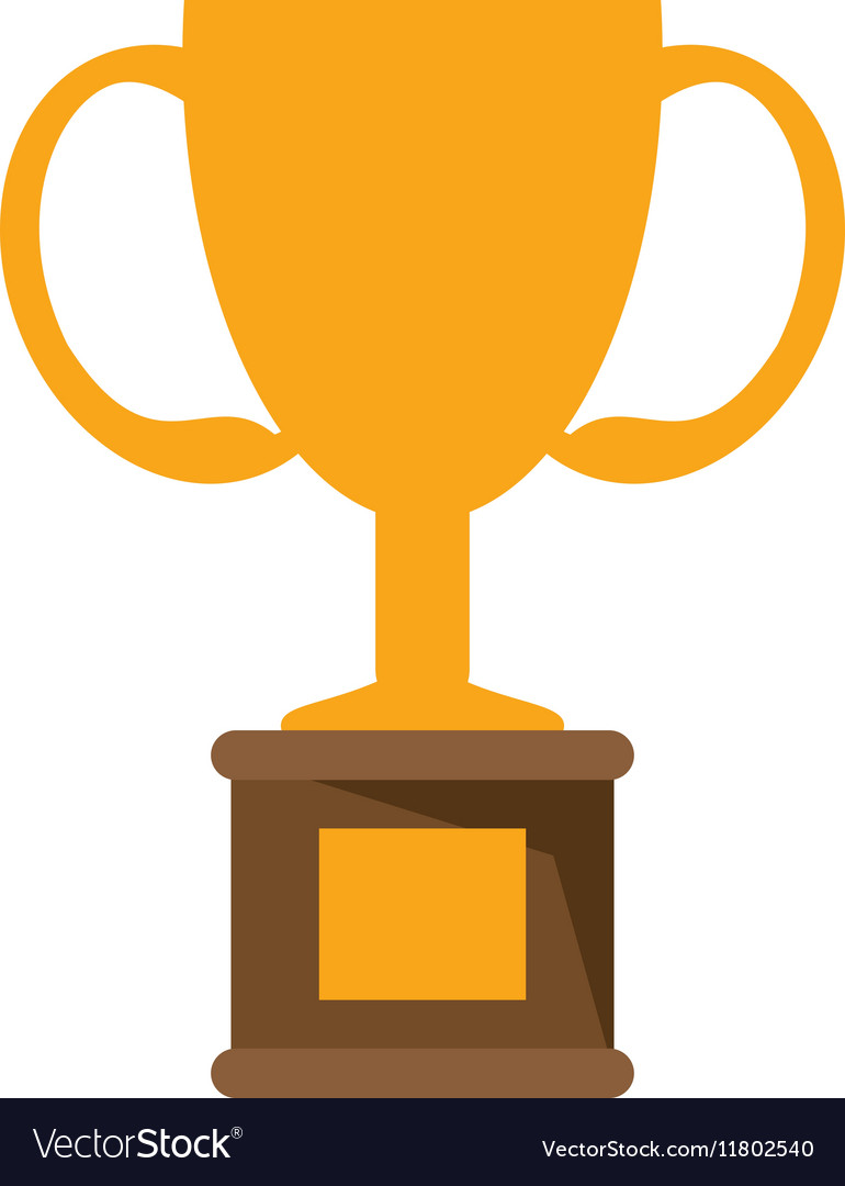 Isolated trophy cup design Royalty Free Vector Image