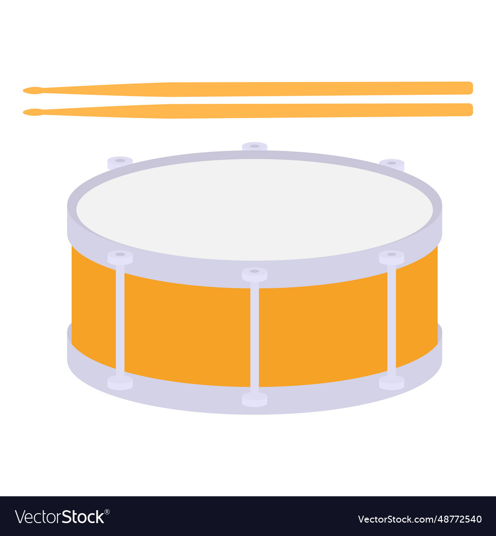 Snare Trommel flach saubere Icon Design Element