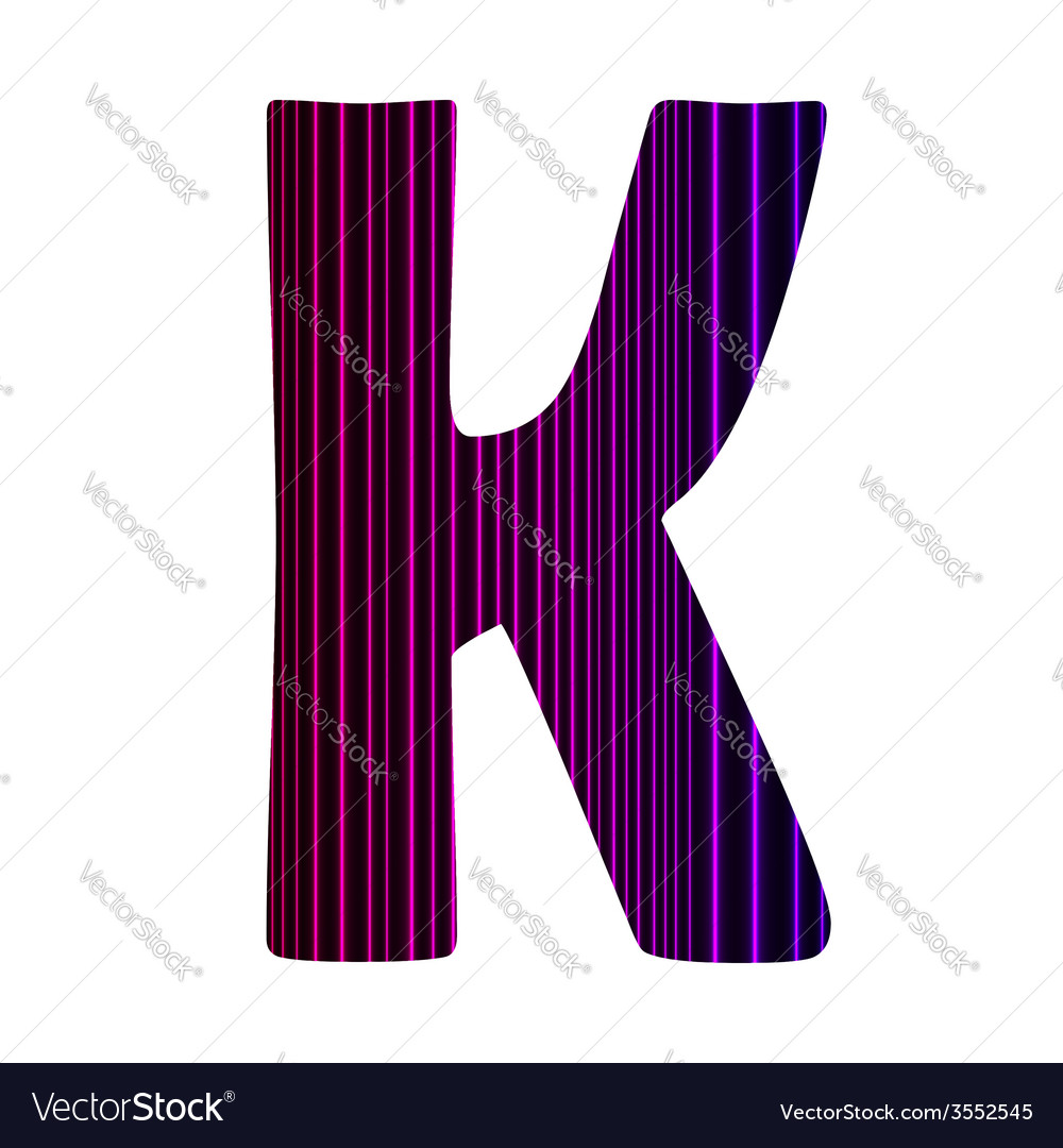 Letter k Royalty Free Vector Image - VectorStock