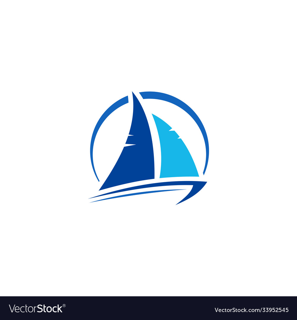 Ship cruise and marine logo design inspiration Vector Image