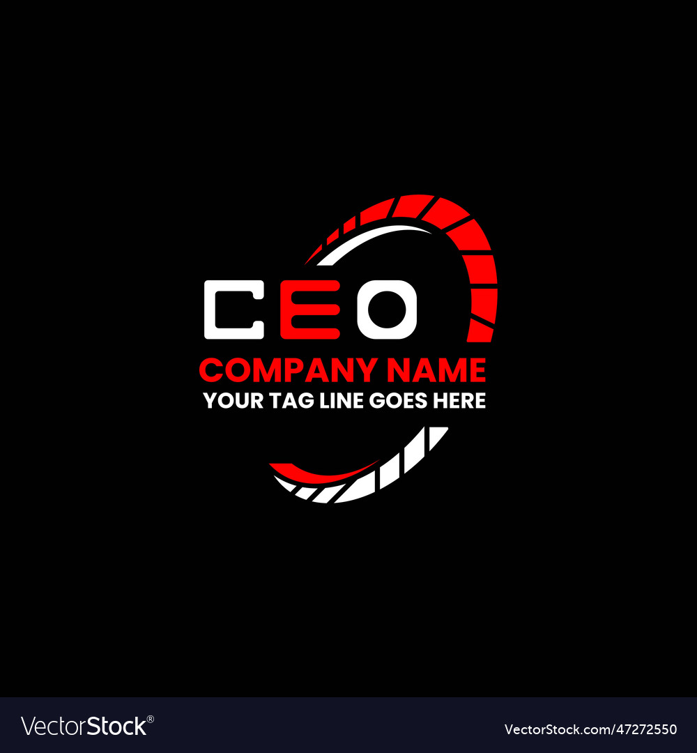 Ceo letter logo creative design with graphic Vector Image