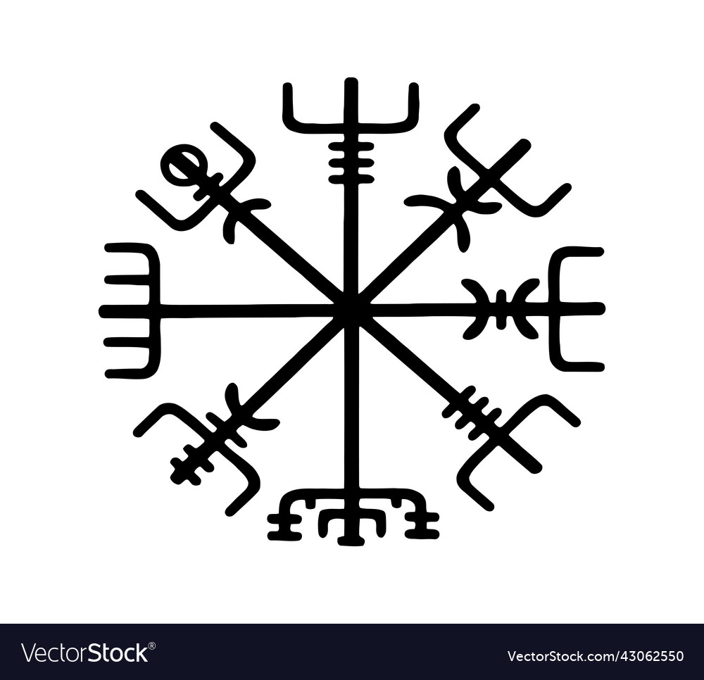 Vikings Symbol On A White Background Royalty Free Vector