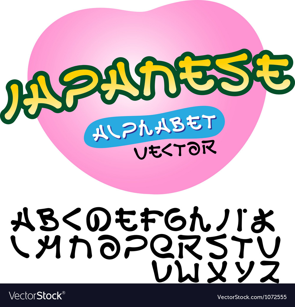 Alphabet japanese style