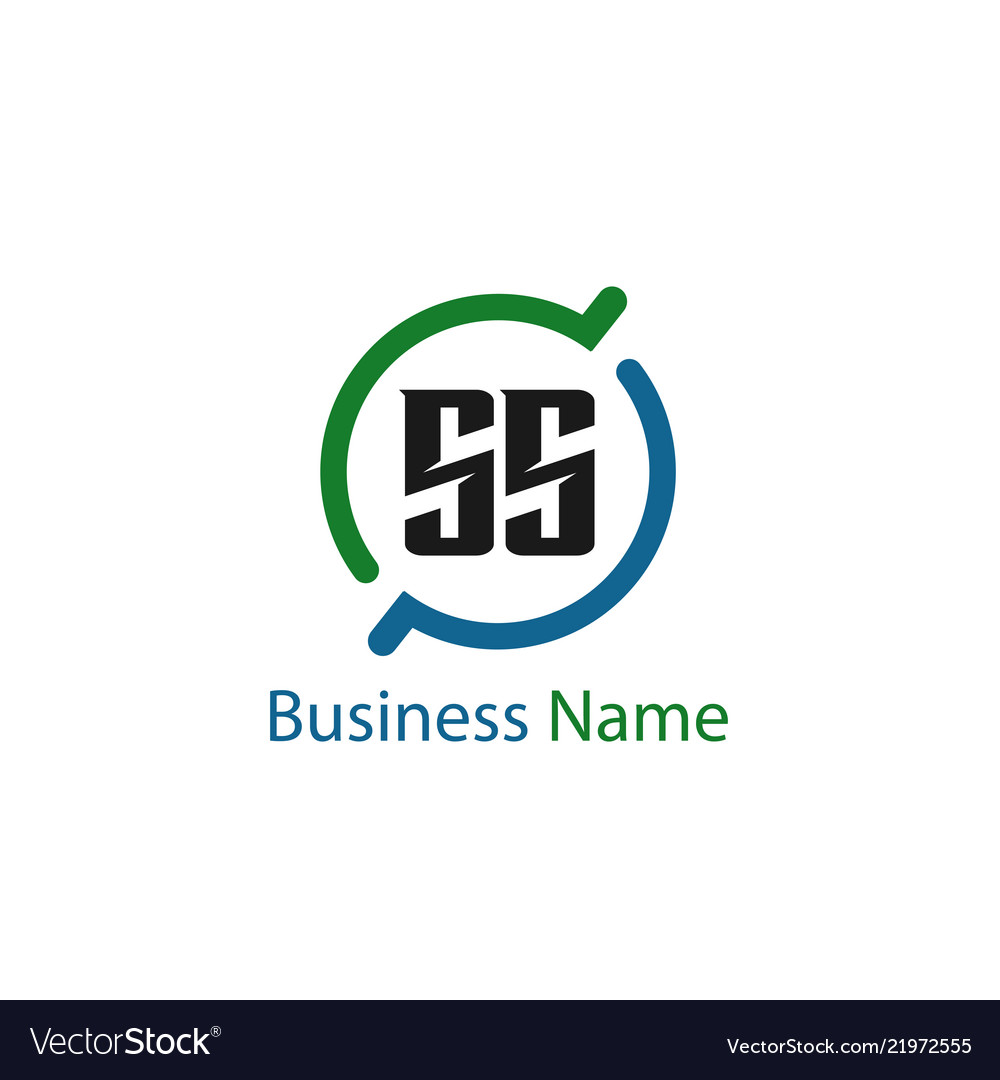 Initial Letter Ss Logo Template Design Royalty Free Vector