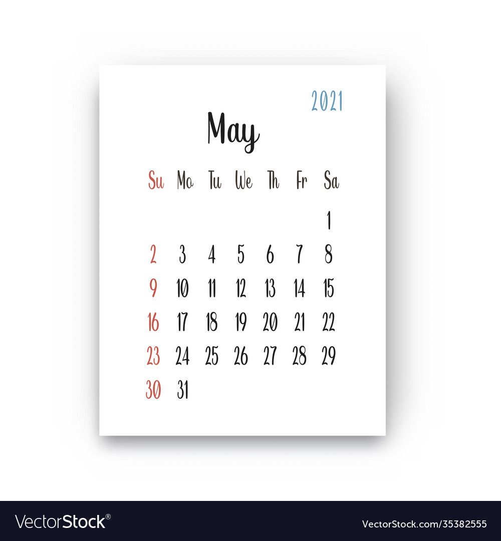 Pregnancy calendar isolated Royalty Free Vector Image