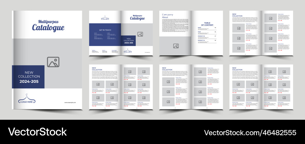 Product catalog or catalogue template design Vector Image