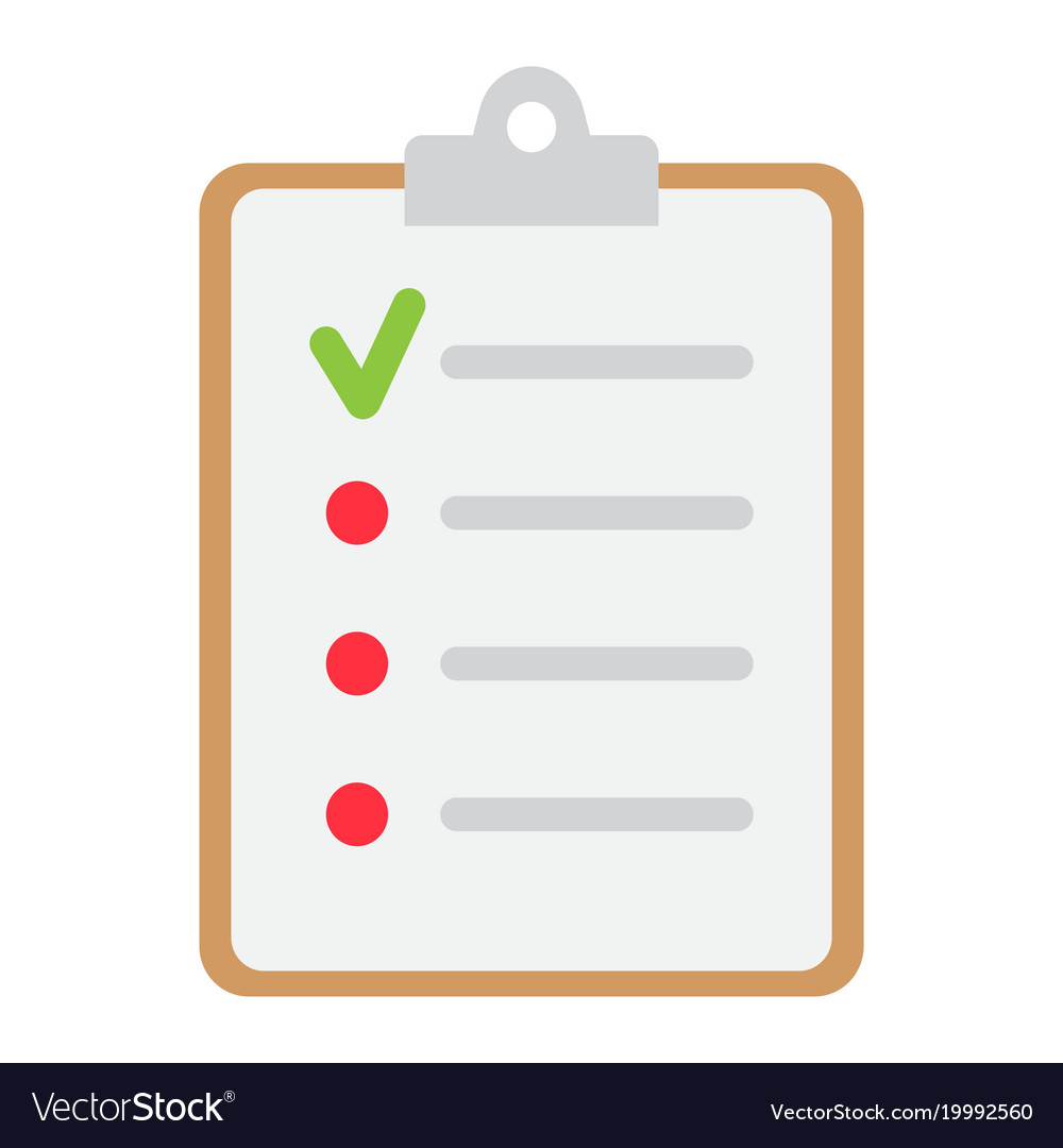 checklist icon flat