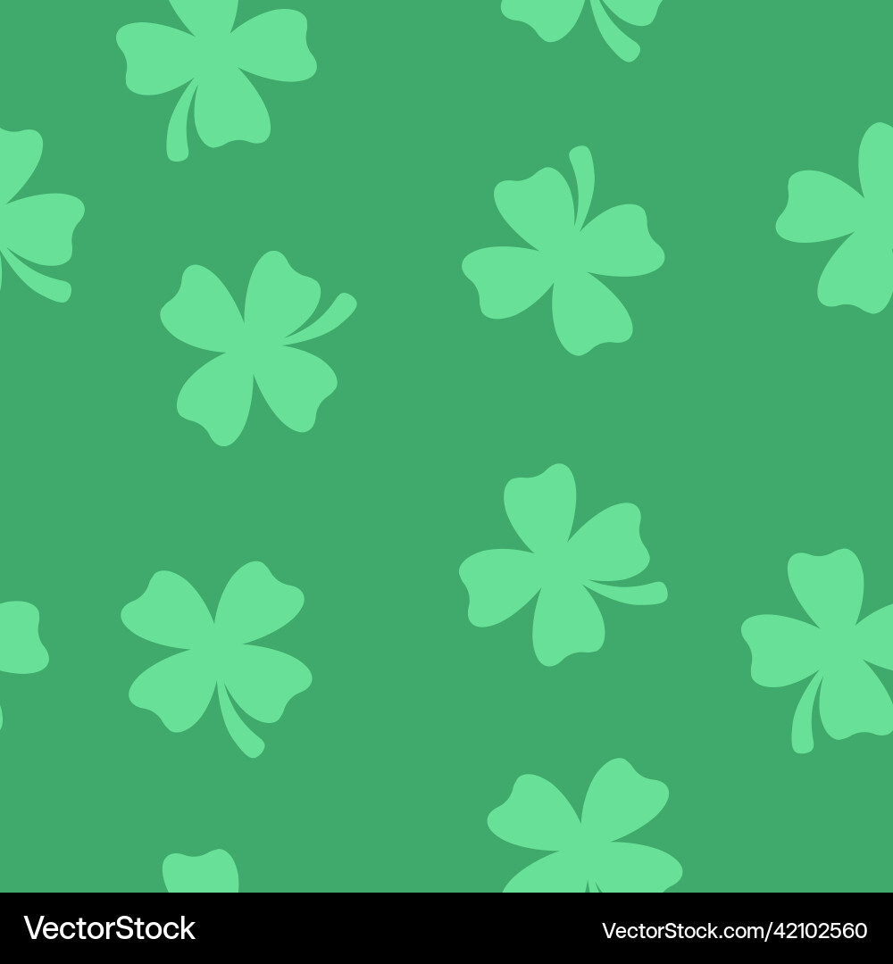Clovers pattern Royalty Free Vector Image - VectorStock