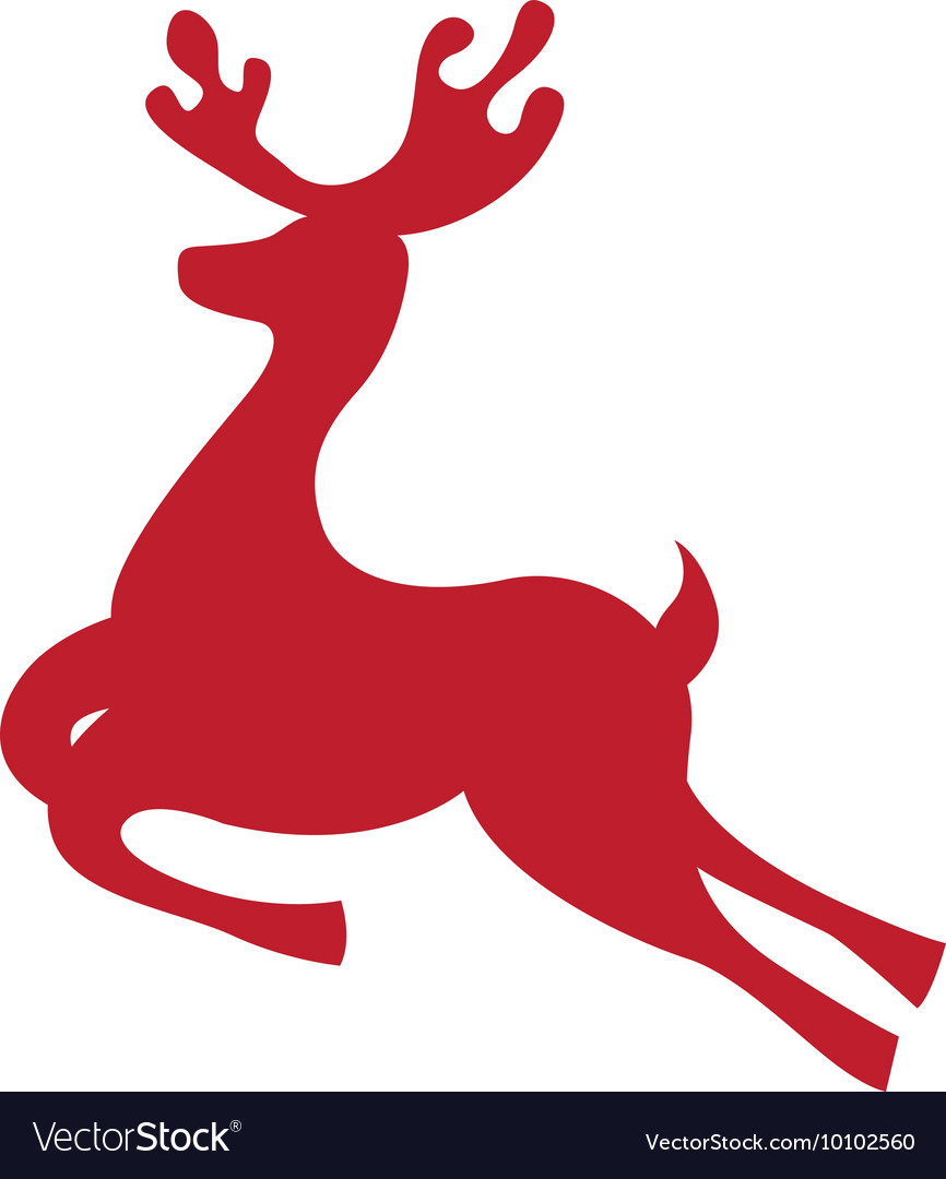 Reindeer deer silhouette icon