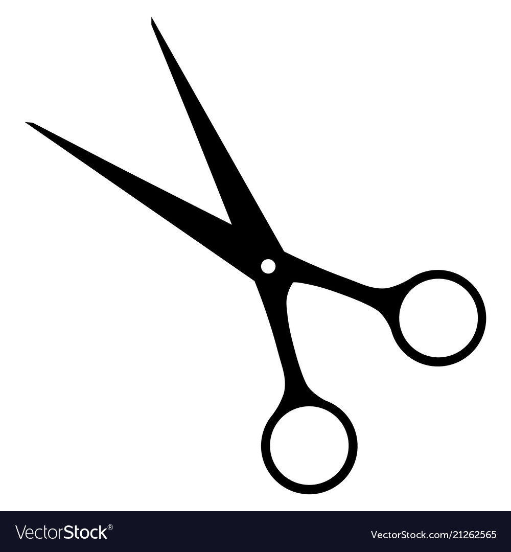 School Icons-black outline icon scissors