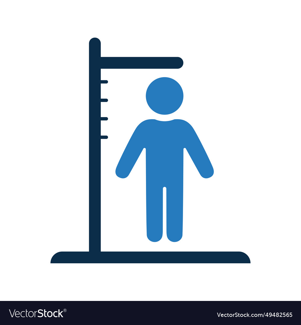 Height scale icon Royalty Free Vector Image - VectorStock
