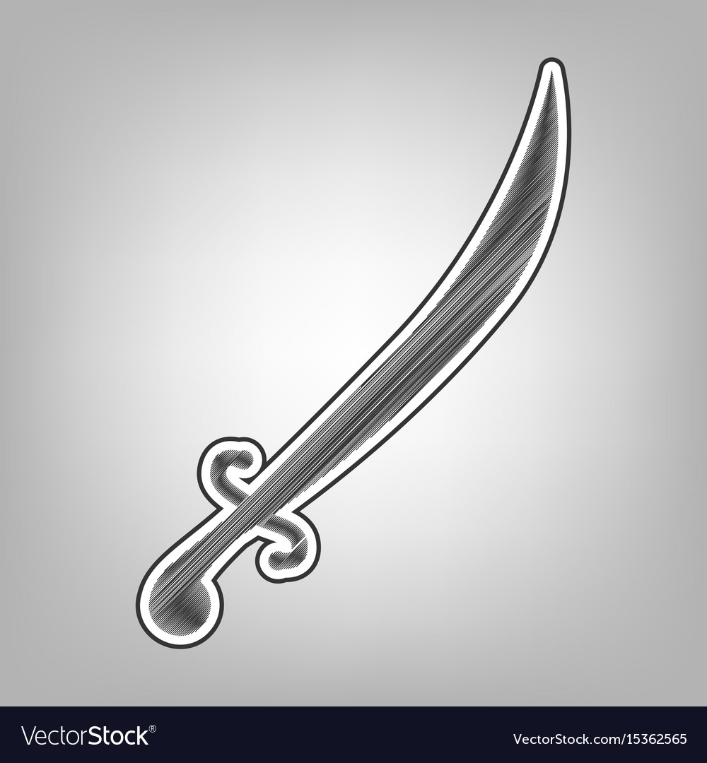 realistic sword drawing