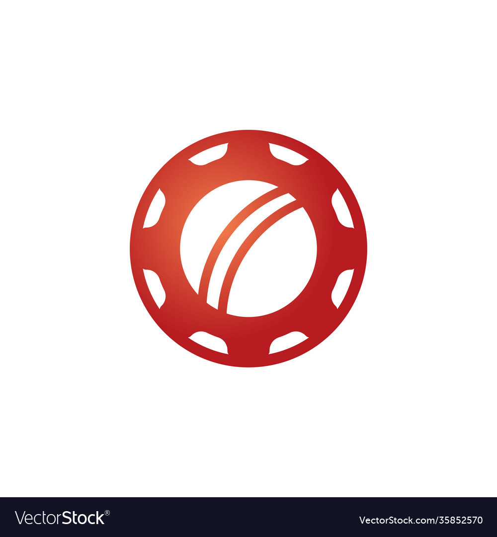 Cricket gear logo design template Royalty Free Vector Image